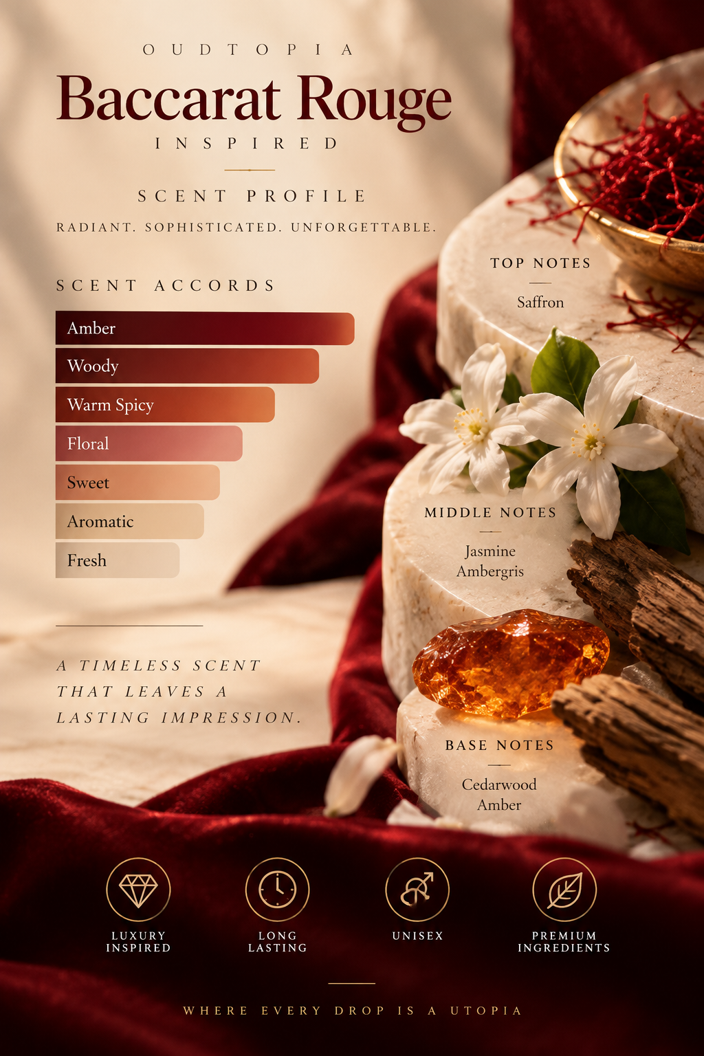 Baccarat Rouge Eau de Parfum (Inspired)